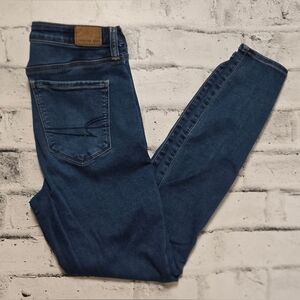 American Eagle Skinny Jeans Women’s Size 8 Regular Blue Stretch Denim